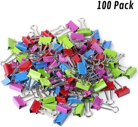 Mr. Pen- Binder Clips, Small Binder Clips, Pack of 100 Clips, Binder ...