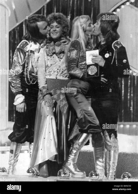 Abba win the 1974 Eurovision Song Contest 1974 in Brighton for Sweden ...