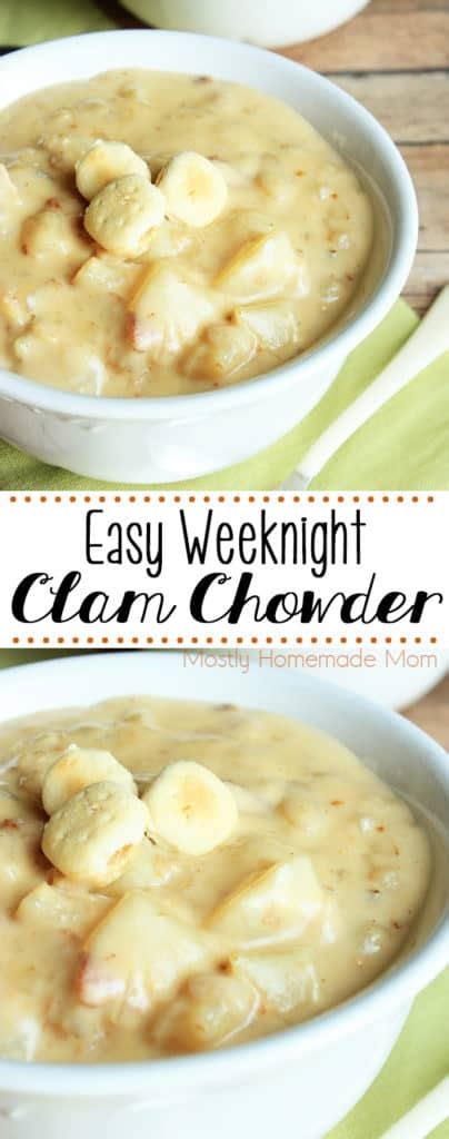 Boston Clam Chowder (VIDEO) - Mostly Homemade Mom