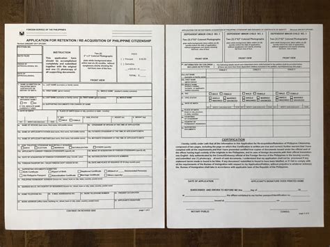 Application Form For Philippine Dual Citizenship - ReimbursementForm.com