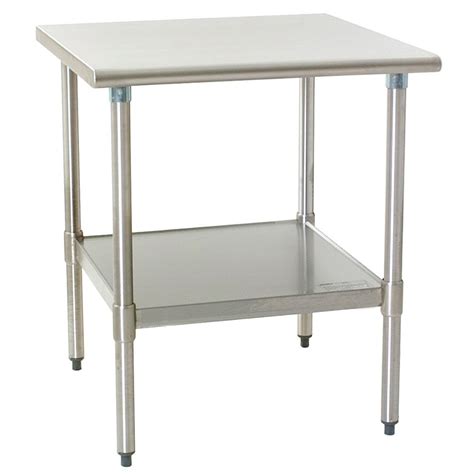 Eagle Group T3030SB 30" x 30" Stainless Steel Work Table with Stainless Steel Undershelf