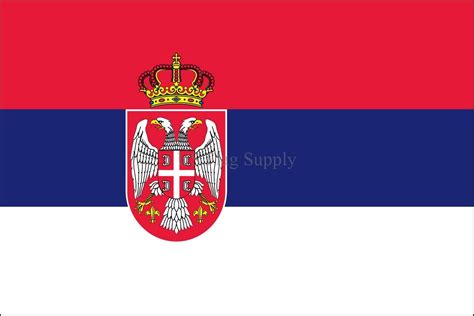 Serbia Flag 4 x 6ft. Indoor Flag