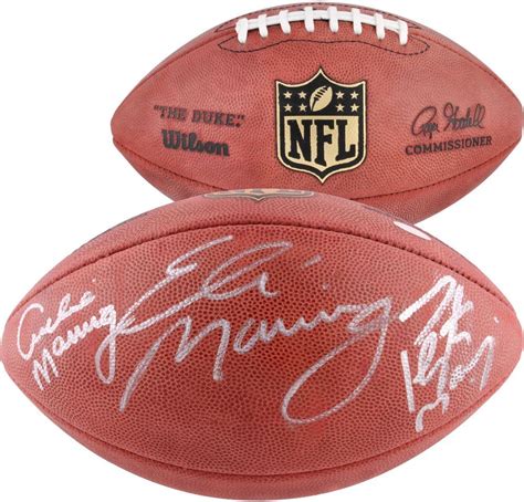 Archie, Eli, and Peyton Manning Autographed Duke Pro Football #Football ...