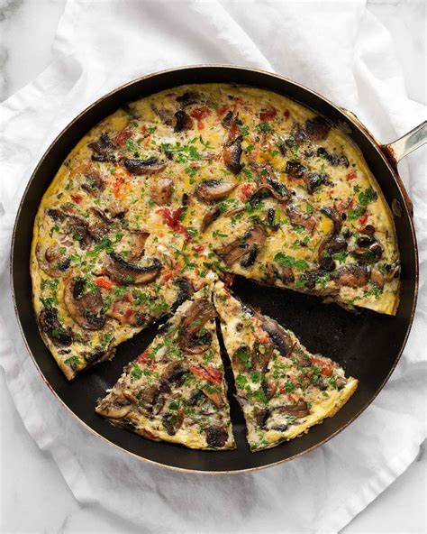 Mushroom Tomato Frittata with Fresh Herbs | Last Ingredient