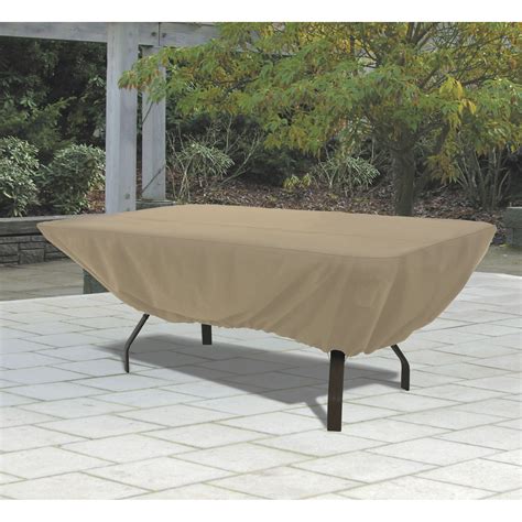 Classic Accessories Terrazzo Rectangular/Oval Patio Table Cover — All Weather Protection Outdoor ...