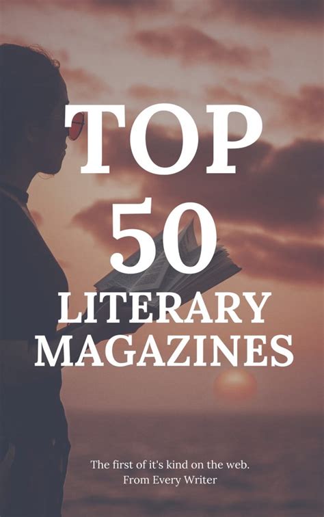 Top 50 Literary Magazines -Every Writer - EveryWriter