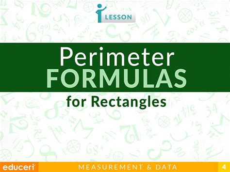 Perimeter Formula of a Rectangle | Lesson Plans