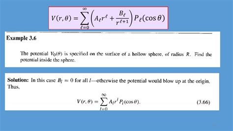 Solution of Laplaces Equation in Spherical coordinates by