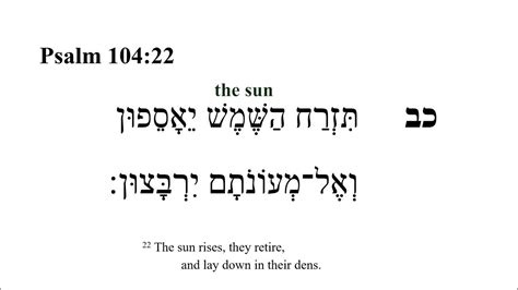 Psalm 104 -- Hebrew Bible Speaker with English Captions - YouTube