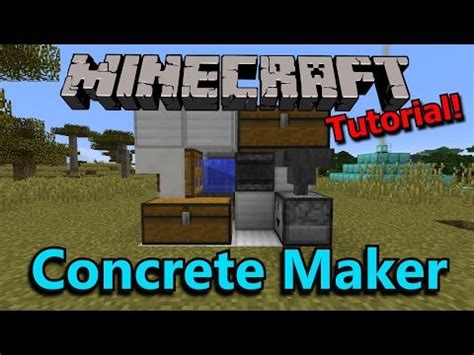 Minecraft How To Make Concrete Powder Into Concrete Learn how to make concrete and concrete ...