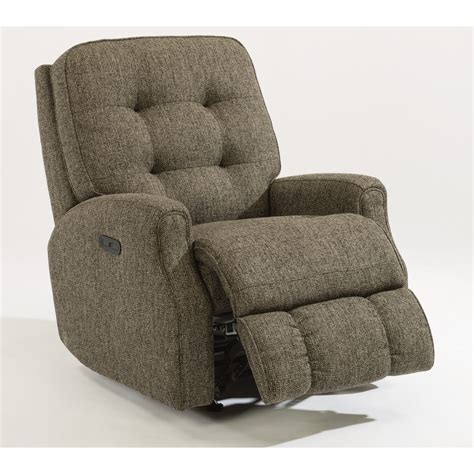 Flexsteel Devon Button Tufted Power Rocker Recliner with Power ...