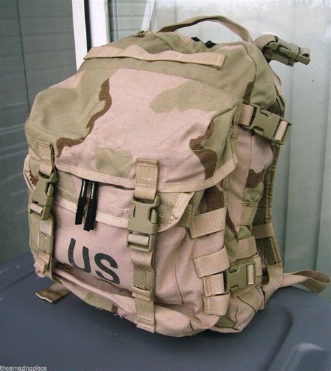 US DCU MOLLE II ASSAULT PACK DESERT CAMO 3-DAY PATROL BACKPACK ARMY ...