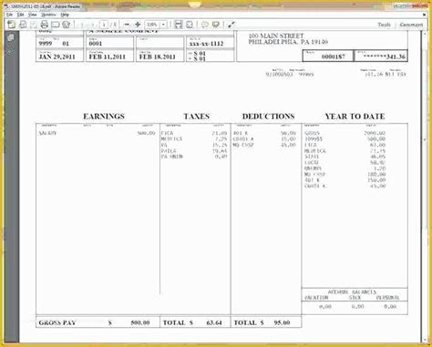 51 Free Self Employed Pay Stub Template | Heritagechristiancollege