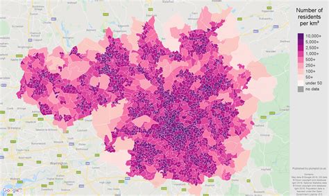 Greater-Manchester population stats in maps and graphs.