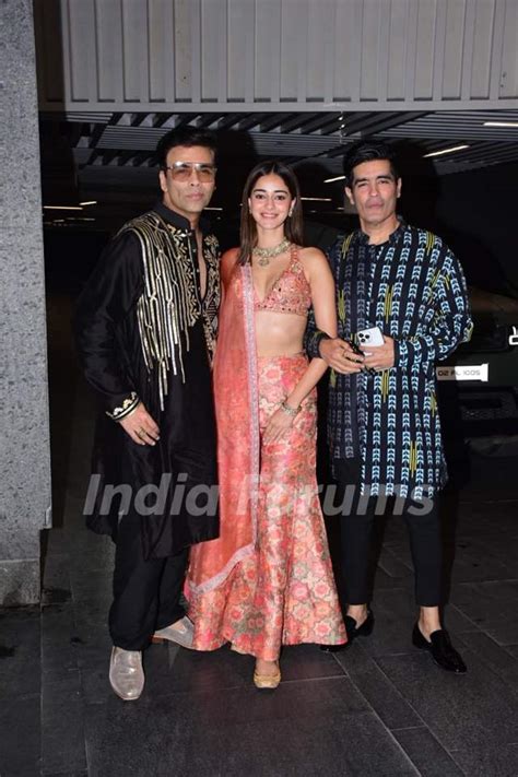 Karan Johar, Ananya Panday, Manish Malhotra clicked at Ayushmann Khurrana’s Diwali party Photo