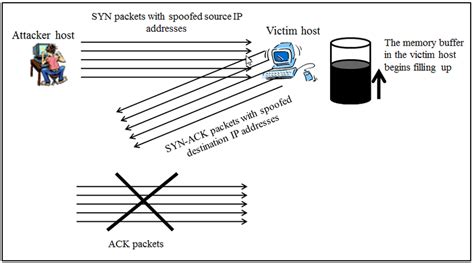 The TCP SYN flood attack Hands-on lab exercise on TCP SYN flood attack | Download Scientific Diagram