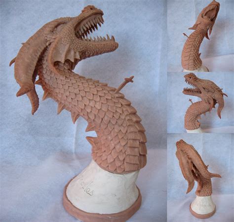 Dragon Sculpture - Antitheus by kelly-bot on DeviantArt