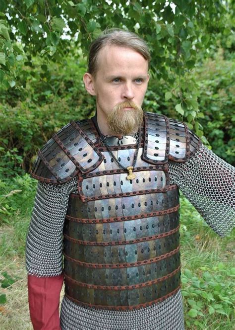 oil tempered steel lamellar | Medieval armor, Viking armor, Lamellar armor