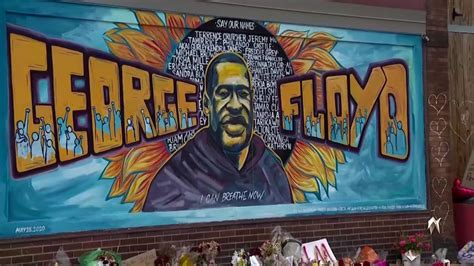 George Floyd mural in Minneapolis defaced with black paint | CBS 42