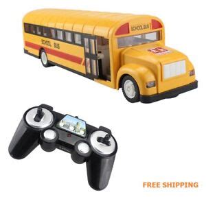 Toy RC Vehicles School Bus Remote Control Car 6 Ch 2.4G Open Doors Kit ...