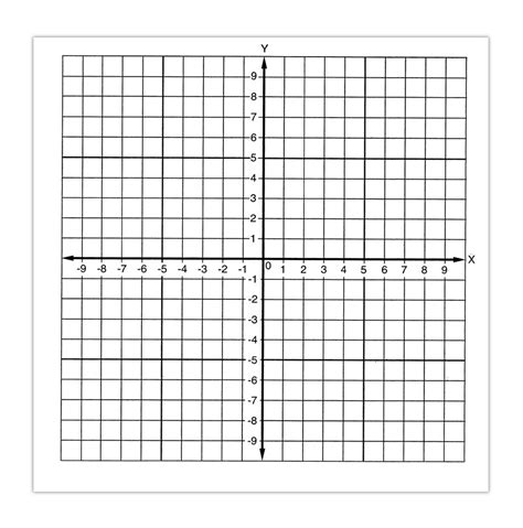 Printable X and Y Axis Graph Coordinate