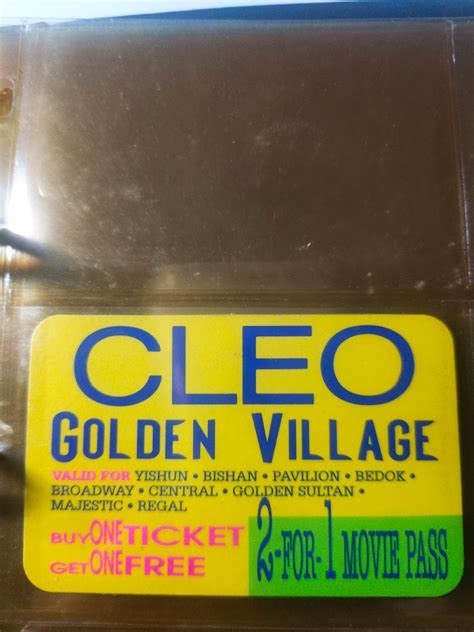 Old Golden Village Cinema Card, Hobbies & Toys, Memorabilia & Collectibles, Vintage Collectibles ...