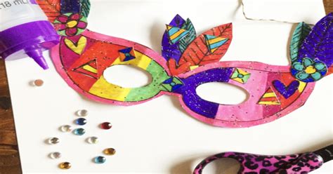 Festive And Free Printable Mardi Gras Masks Your Kids Can Decorate