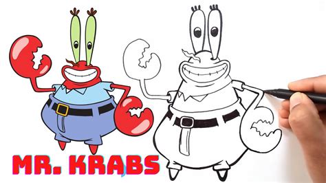 How To Draw Mr. Krabs Easy Drawing Step by Step - YouTube