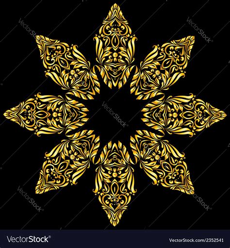 Pattern gold Royalty Free Vector Image - VectorStock