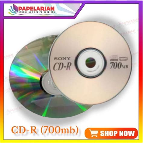 CD-R (700MB) SONY COMPACT DISC RECORDABLE (BLANK) | Shopee Philippines