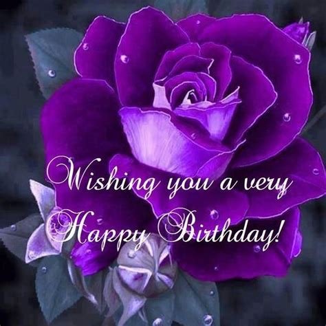 Pin by Louise Shumpert on Happy, Thank You, Merry and all that | Purple happy birthday, Happy ...