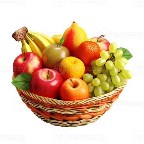 Fresh fruit basket fresh fruits basket colorful fruits green fruits ...