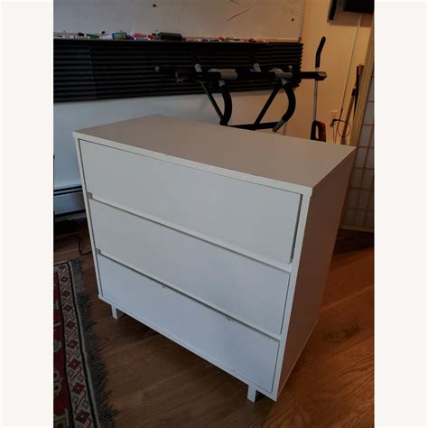 IKEA White 3 Drawer Dresser - AptDeco