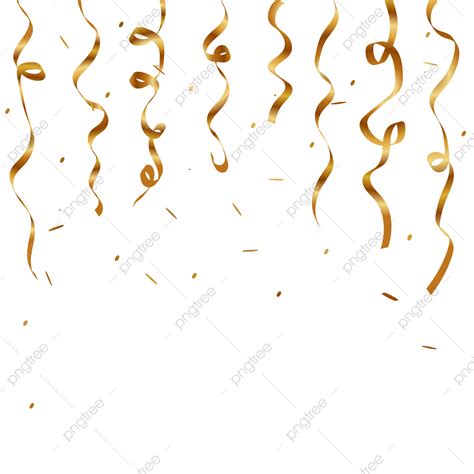 Realistic Confetti Vector Hd PNG Images, Realistic Golden Confetti Png ...