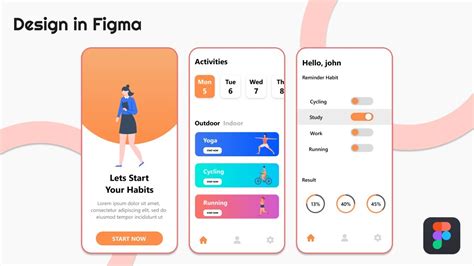 Figma Fitness App Template