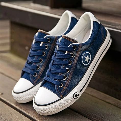 Summer Trainers Women Sneakers Female Stars Denim Canvas Shoes ladies ...