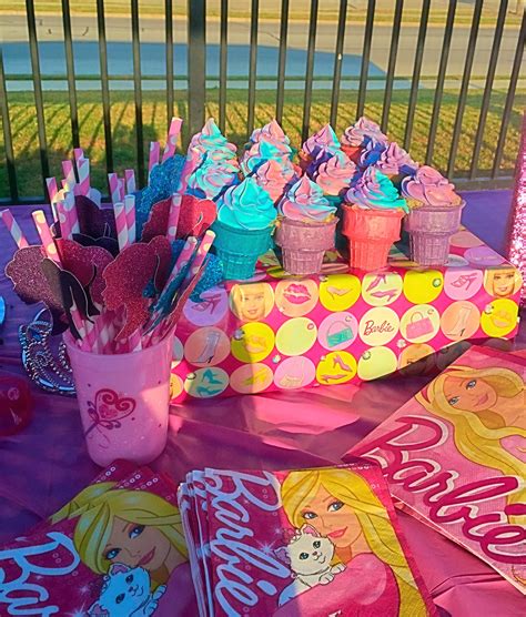 Cupcake cones for a barbie beach party (swim party) | Barbie birthday ...