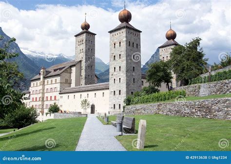 Palace Stockalper, Brig, Valais, Switzerland Stock Photo - Image of ...