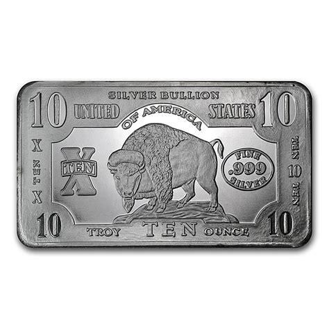 Buy 10 oz Buffalo Silver Bullion Bar