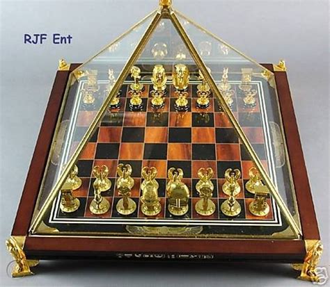 King Tut Franklin Mint Egyptian Chess Set | #38576369