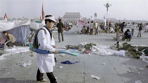 From 1989: 'War zone' in Tiananmen Square