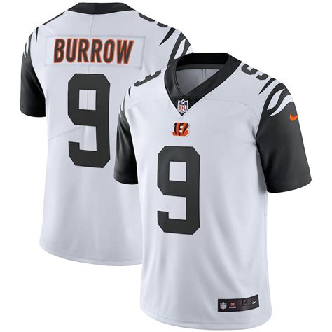 Men's Nike Joe Burrow White Cincinnati Bengals 2nd Alternate Vapor Limited Jersey