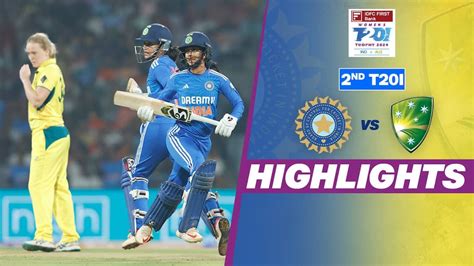 Watch India Women Vs Australia Women - 2nd T20I Highlights Video Online(HD) On JioCinema