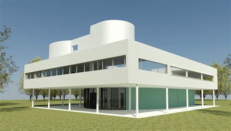 Villa Savoye Le Corbusier Revit 3D model | CGTrader