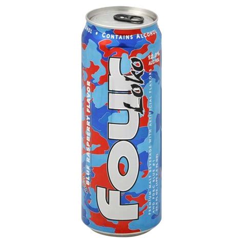 Four Loko Malt Beverage, Blue Raspberry Flavor (23.5 fl oz) - Instacart