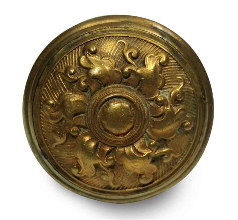 Antique Six Fold Spiral Bronze Ornate Door Knob | Olde Good Things