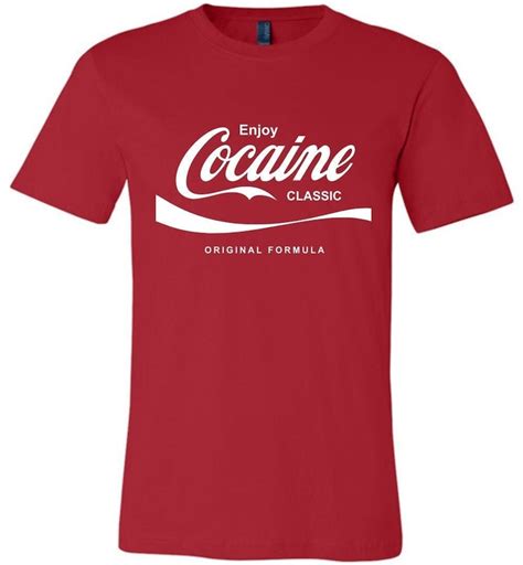 Enjoy Cocaine Classic T-shirt Men/unisex - Etsy