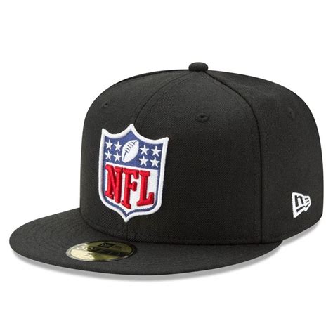 NFL Shield New Era Logo 59FIFTY Fitted Hat - Black | New era logo ...