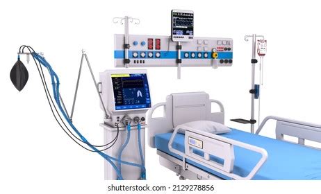 Intensive Care Unit Equipment Patient Bed Stock Illustration 2129278856 | Shutterstock