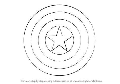 Captain America Shield Outline